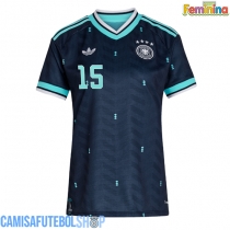 Camisa de time de futebol Alemanha Nico Schlotterbeck #15 Replicas 2º Equipamento Feminina Mundo 2026 Manga Curta